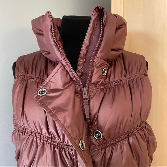 Prana Down Feather Milly Puffer Vest Burgundy/Maroon Size XL - Picture 13 of 16